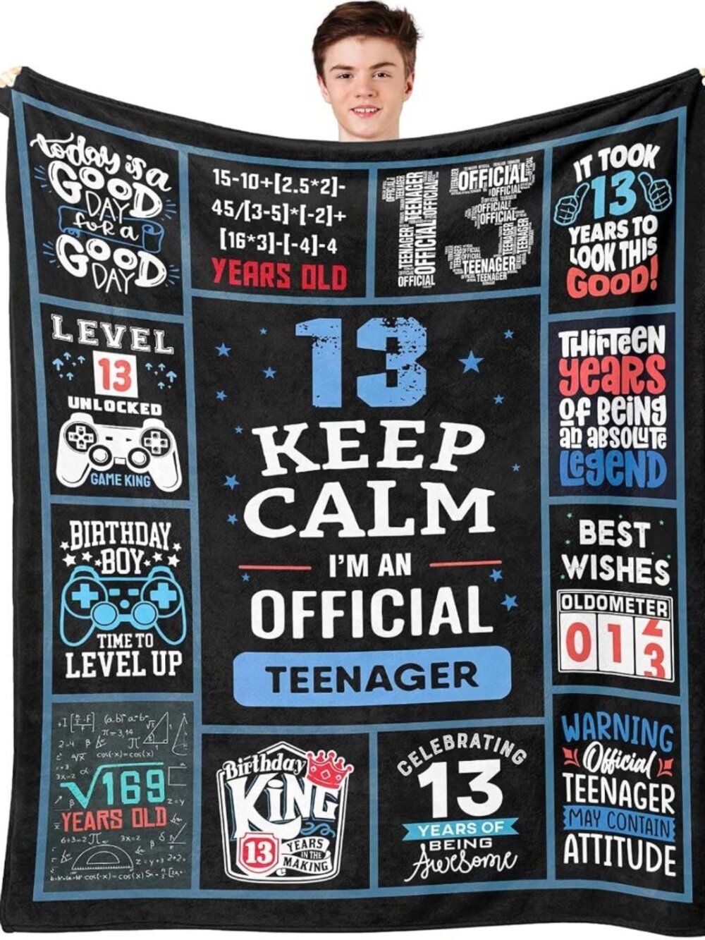 Funny 13th Birthday Gifts for Boys | Cozy Throw Blanket & Unique Gift Ideas